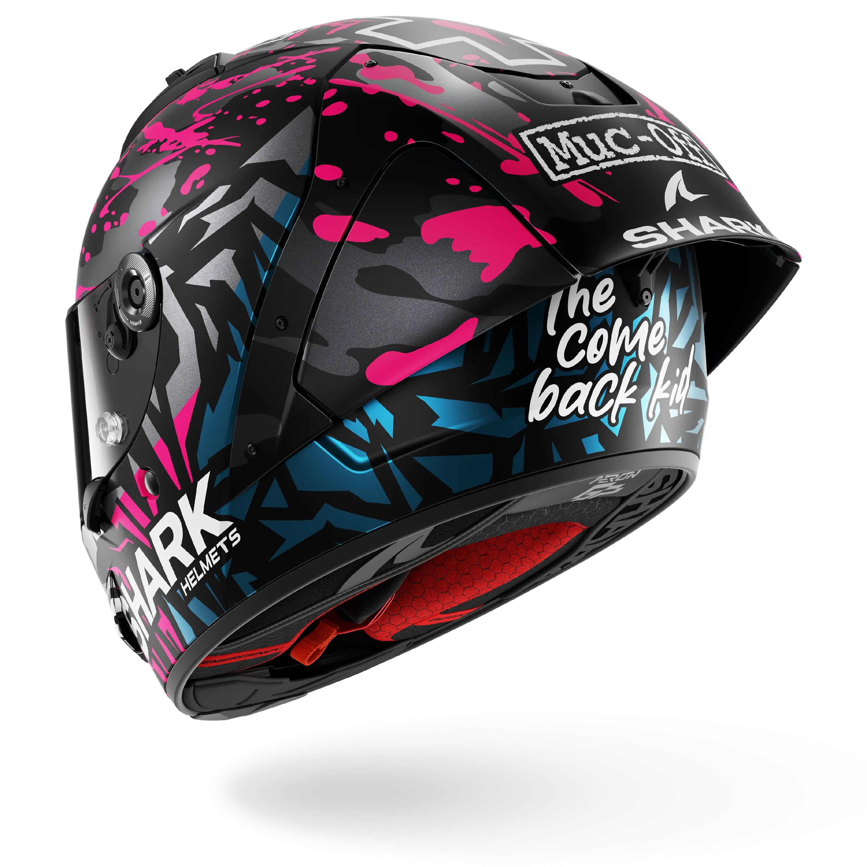 AERON GP FIM RACING #2 REPLICA REDDING Mat Black Violet Blue - Image 2