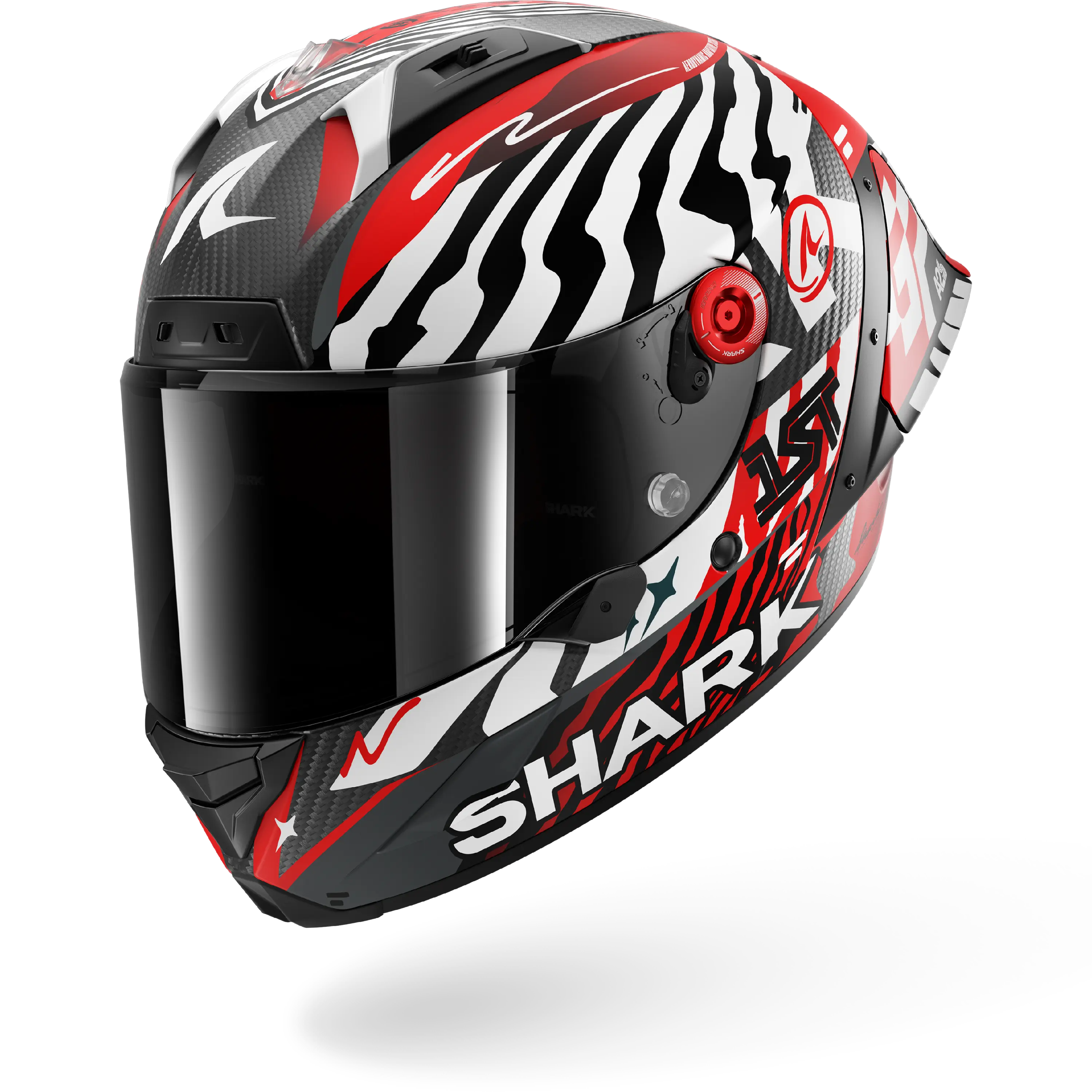 AERON GP FIM RACING #2 SPEED-FANCY Mat Carbon White Red