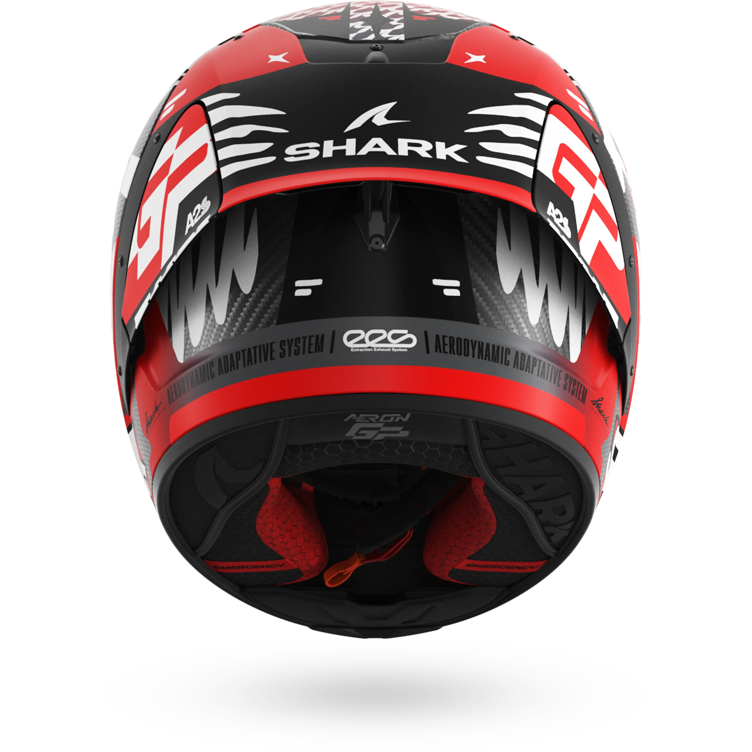 AERON GP FIM RACING #2 SPEED-FANCY Mat Carbon White Red - Image 5