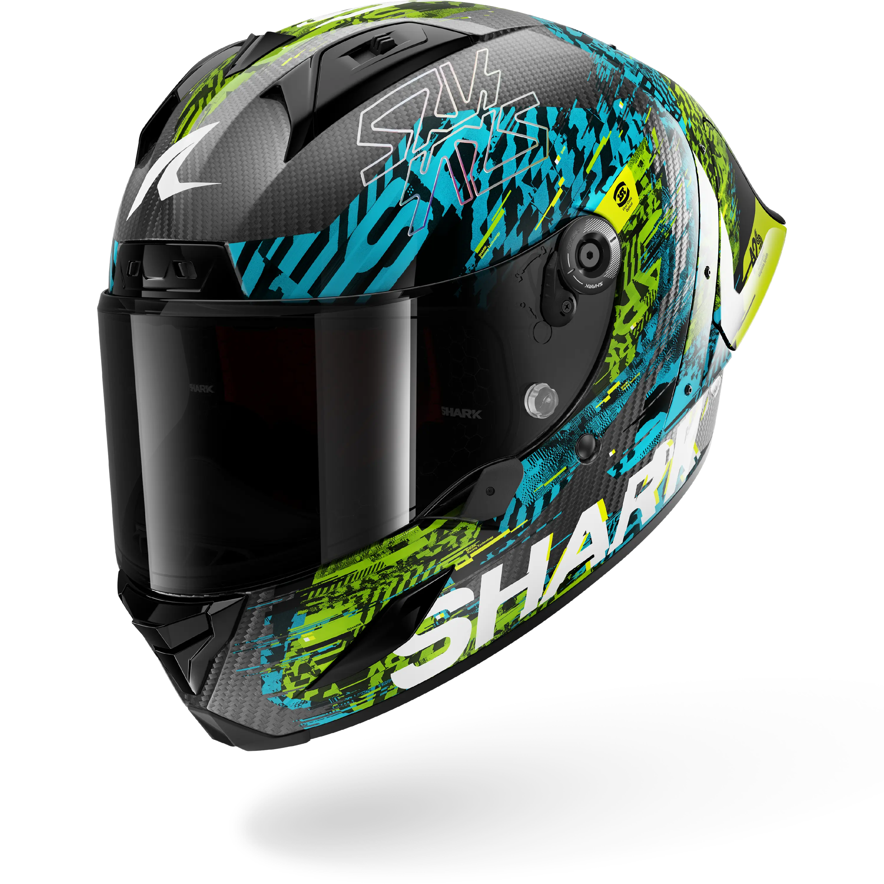 AERON GP FIM RACING #2 SPEED-VIB Carbon Blue Green