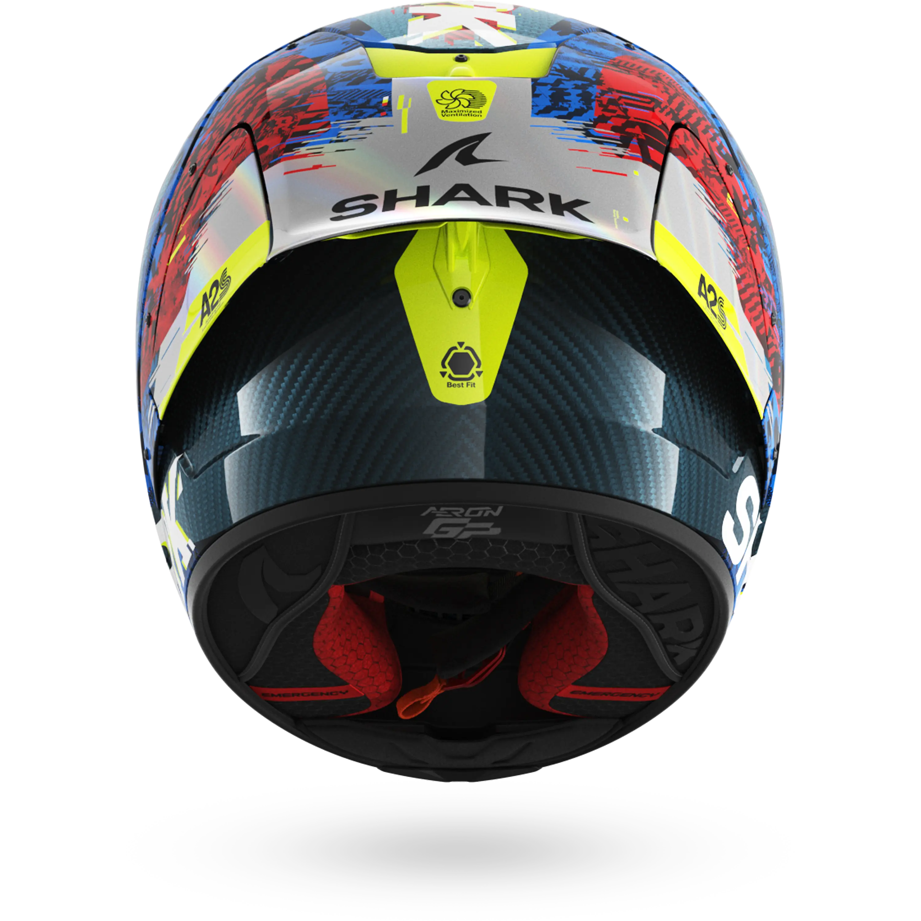 AERON GP FIM RACING #2 SPEED-VIB Carbon Blue Red - Image 5
