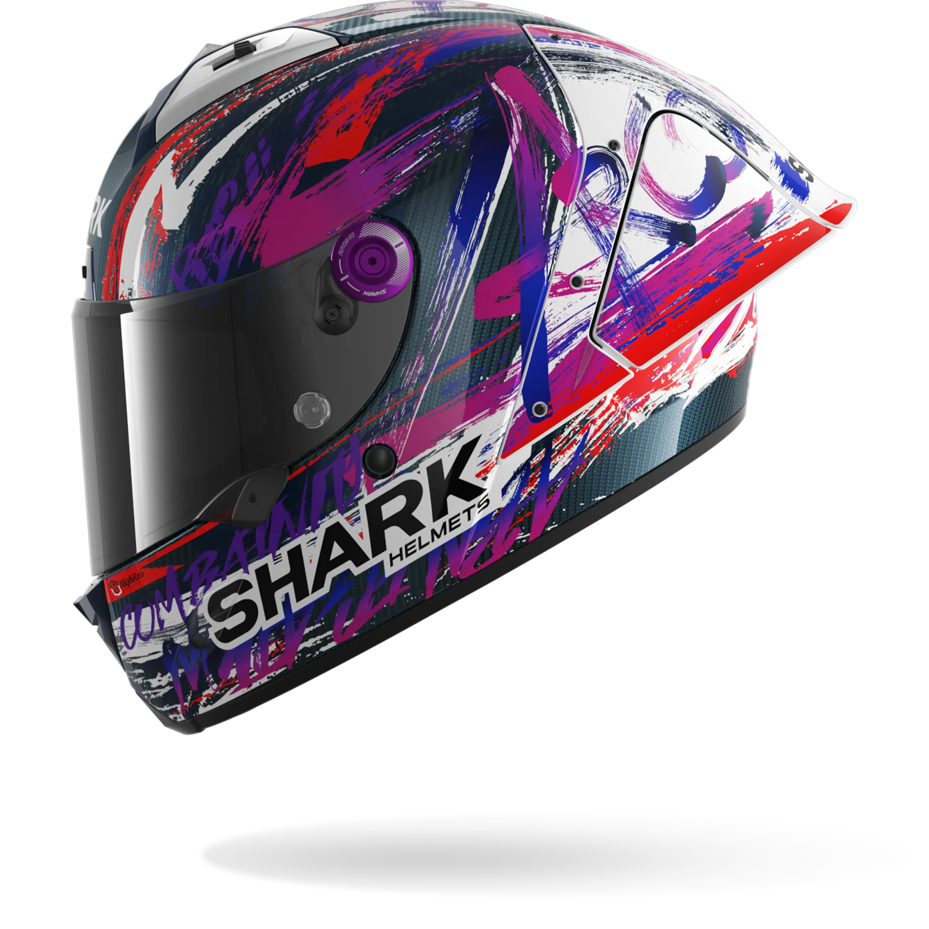AERON GP FIM RACING #1 REPLICA ZARCO SIGNATURE Carbon White Violet - Image 4