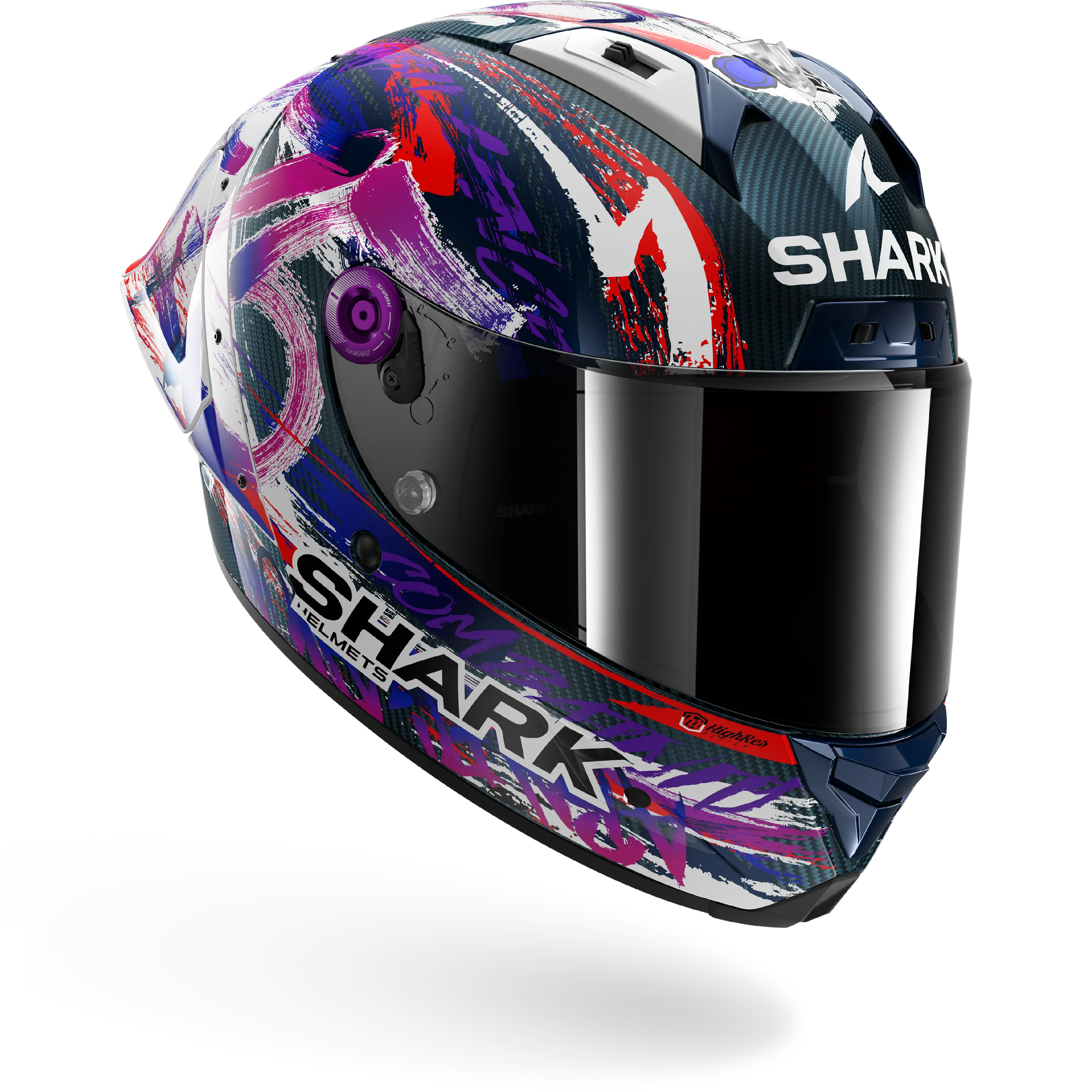 AERON GP FIM RACING #1 REPLICA ZARCO SIGNATURE Carbon White Violet - Image 5