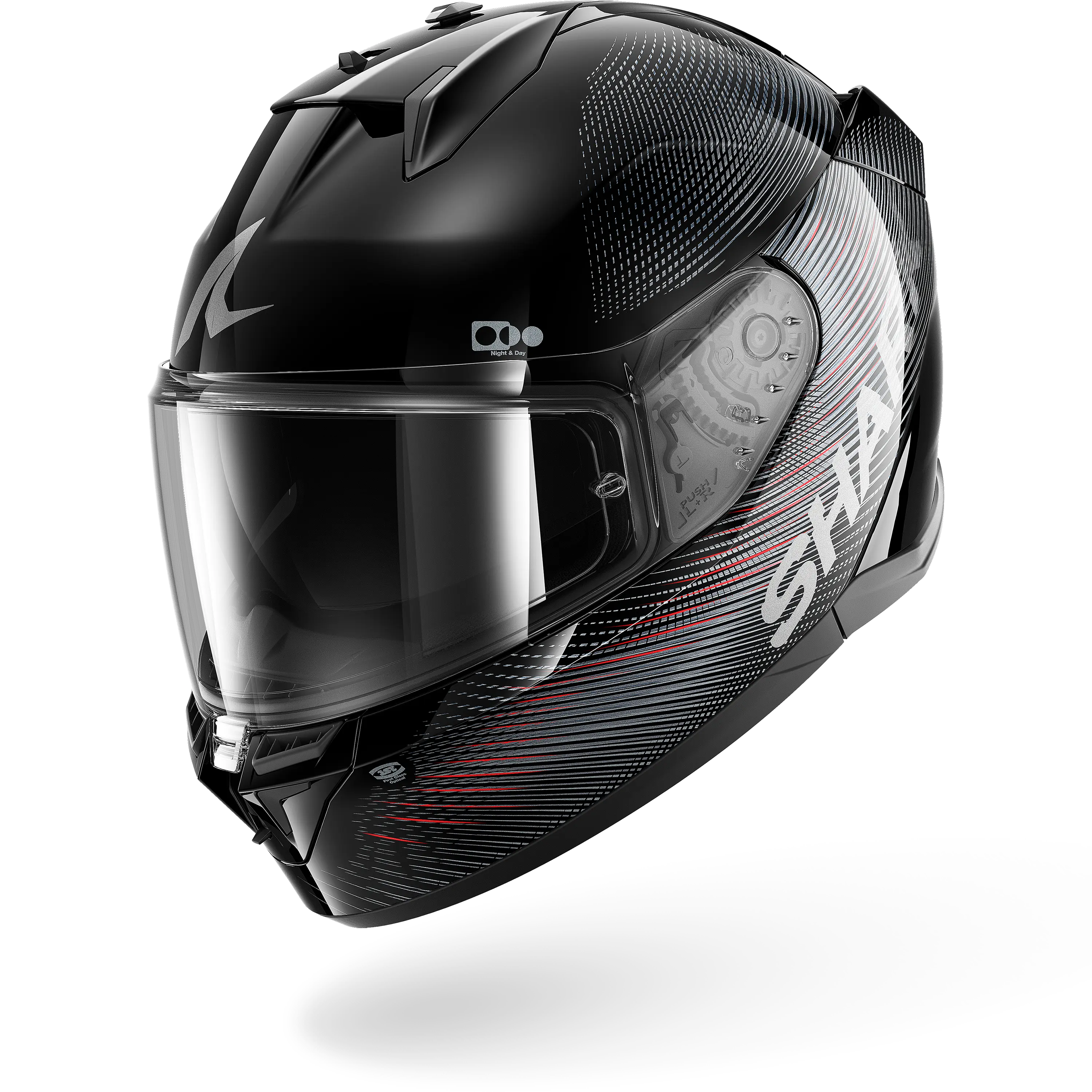 D-SKWAL 3 SP LYNE Black Anthracite Red