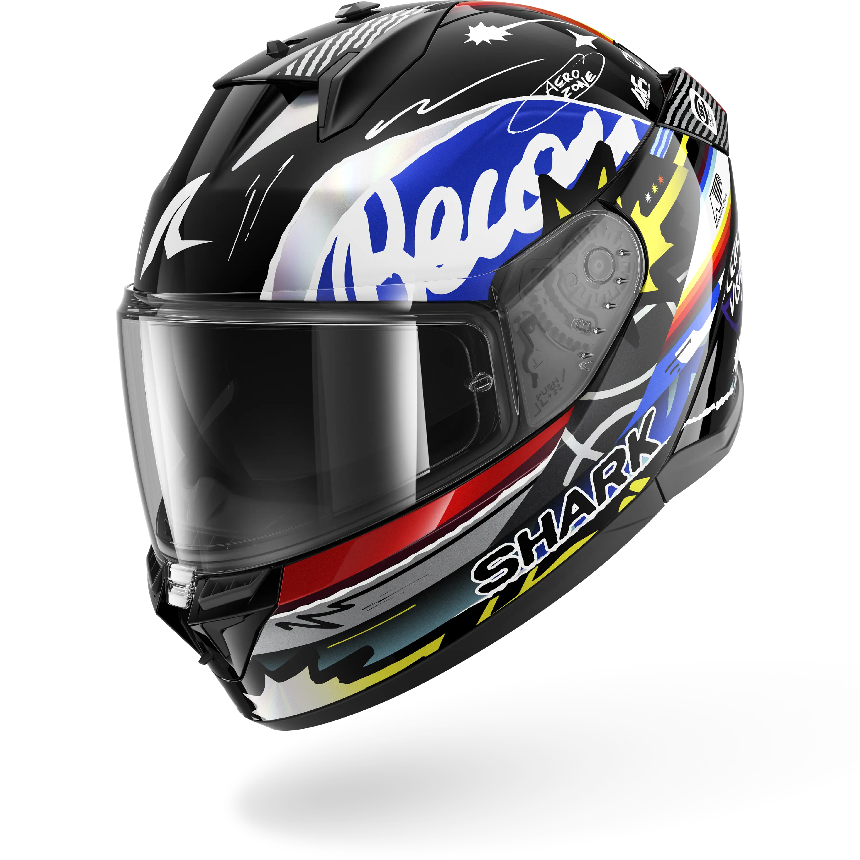 D-SKWAL 3 STREETRUSH Black Blue Chrom