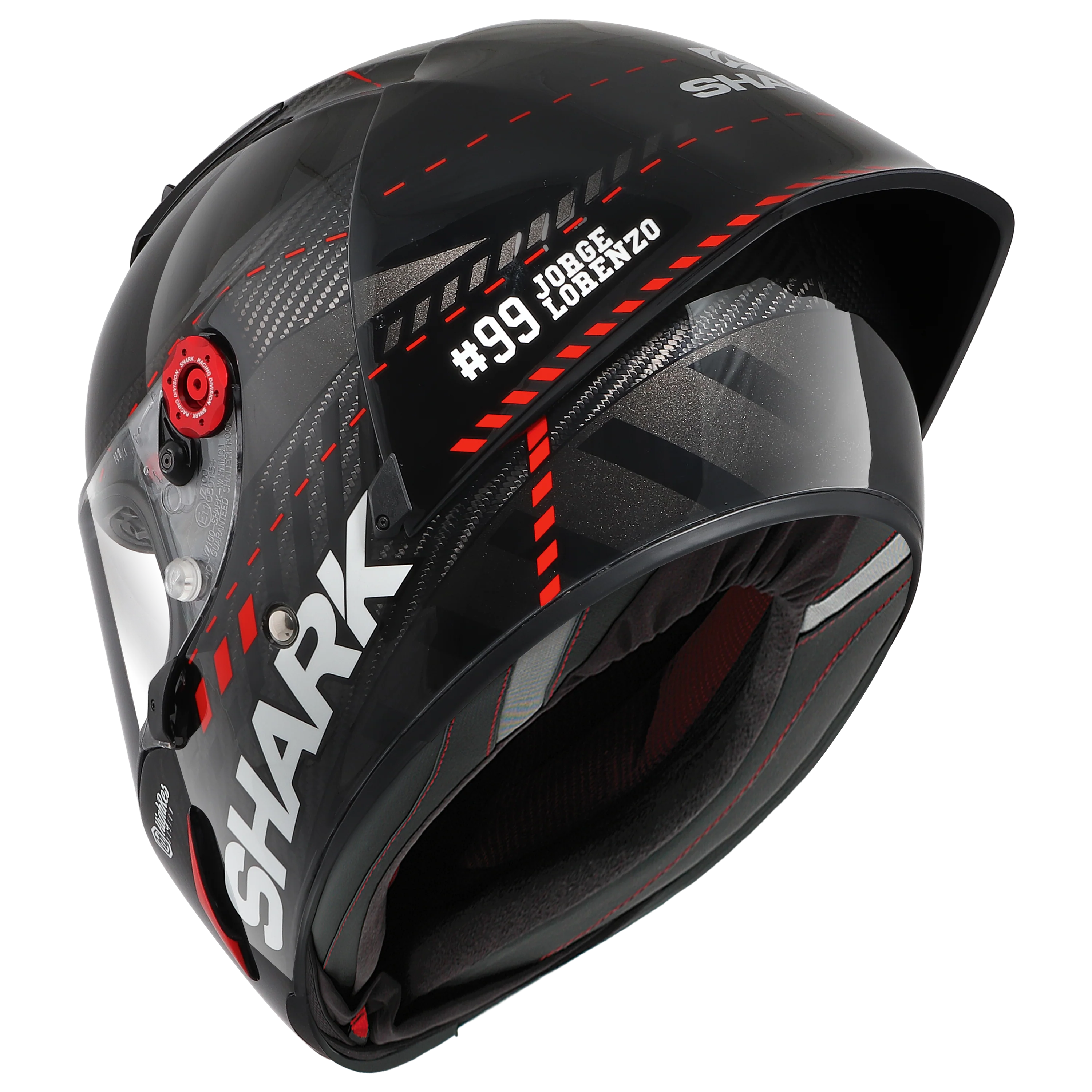 RACE-R PRO GP LORENZO WINTER TEST 99 Carbon Anthracite Red - Image 2