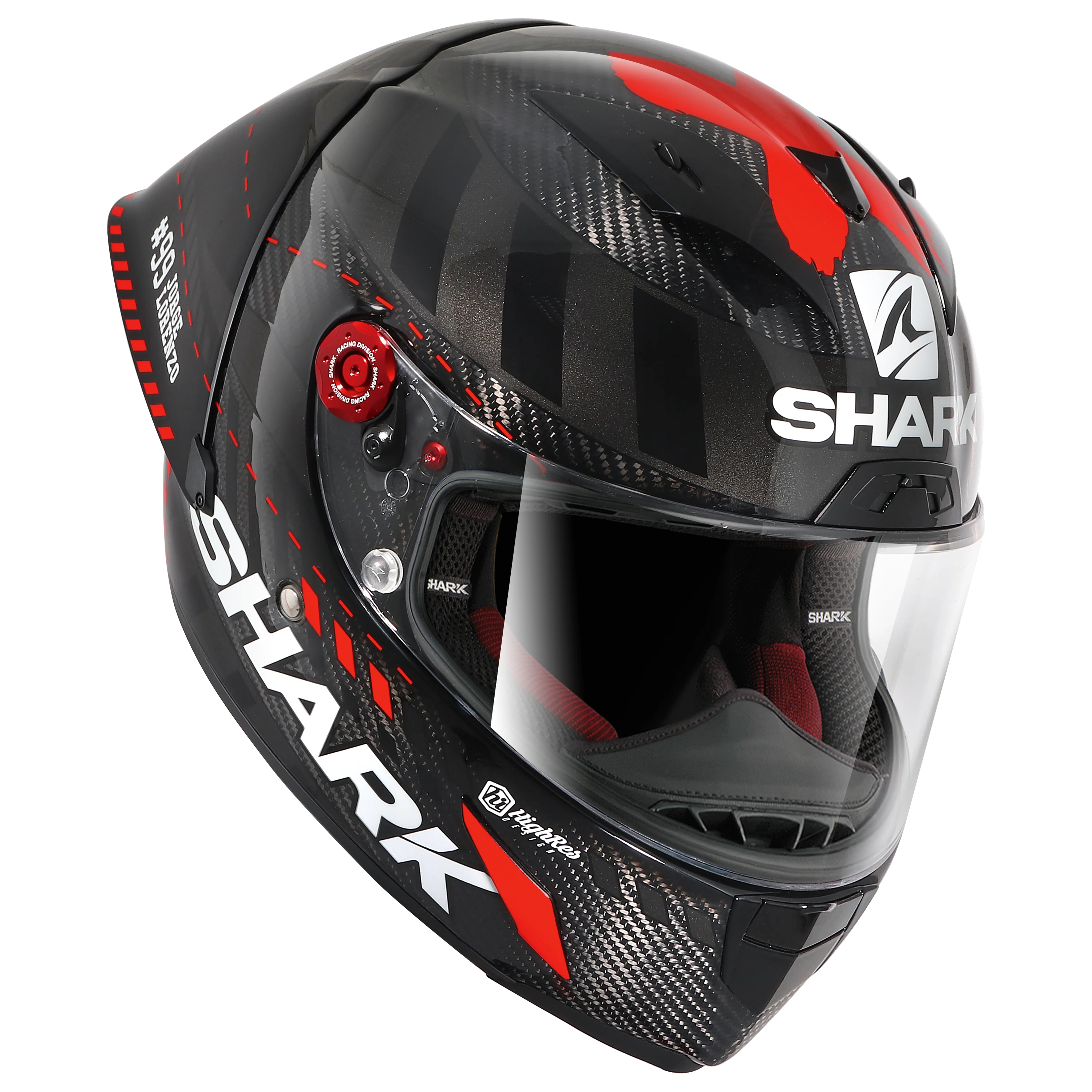 RACE-R PRO GP LORENZO WINTER TEST 99 Carbon Anthracite Red - Image 4