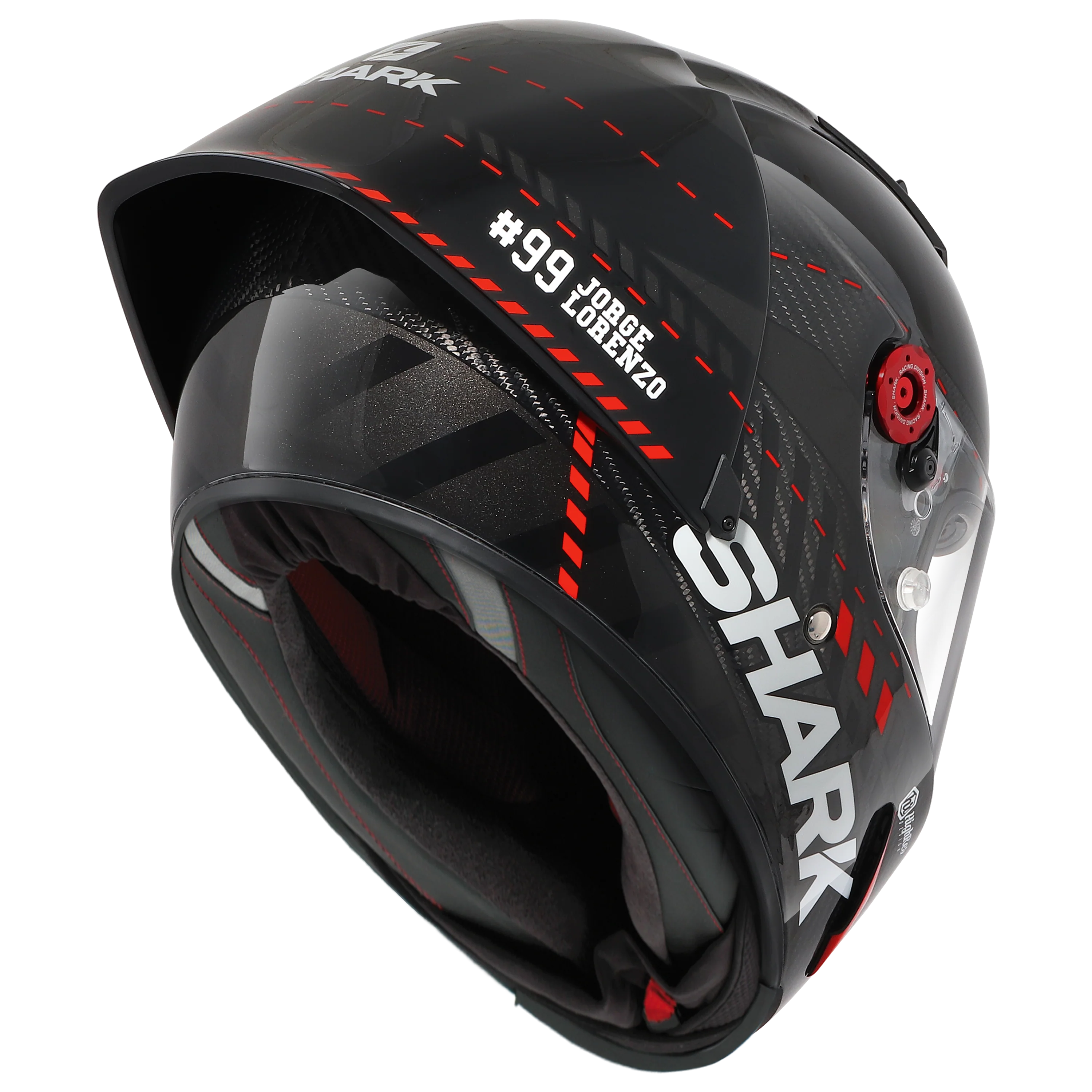 RACE-R PRO GP LORENZO WINTER TEST 99 Carbon Anthracite Red - Image 5