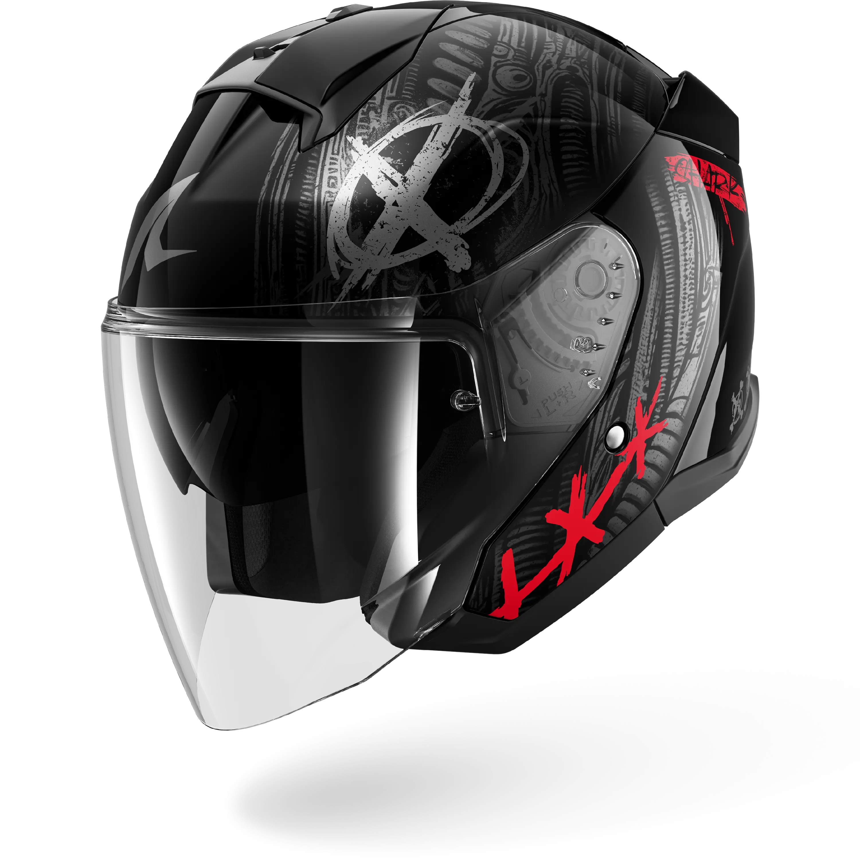 SKWAL JET SHIEVER Black Anthracite Red