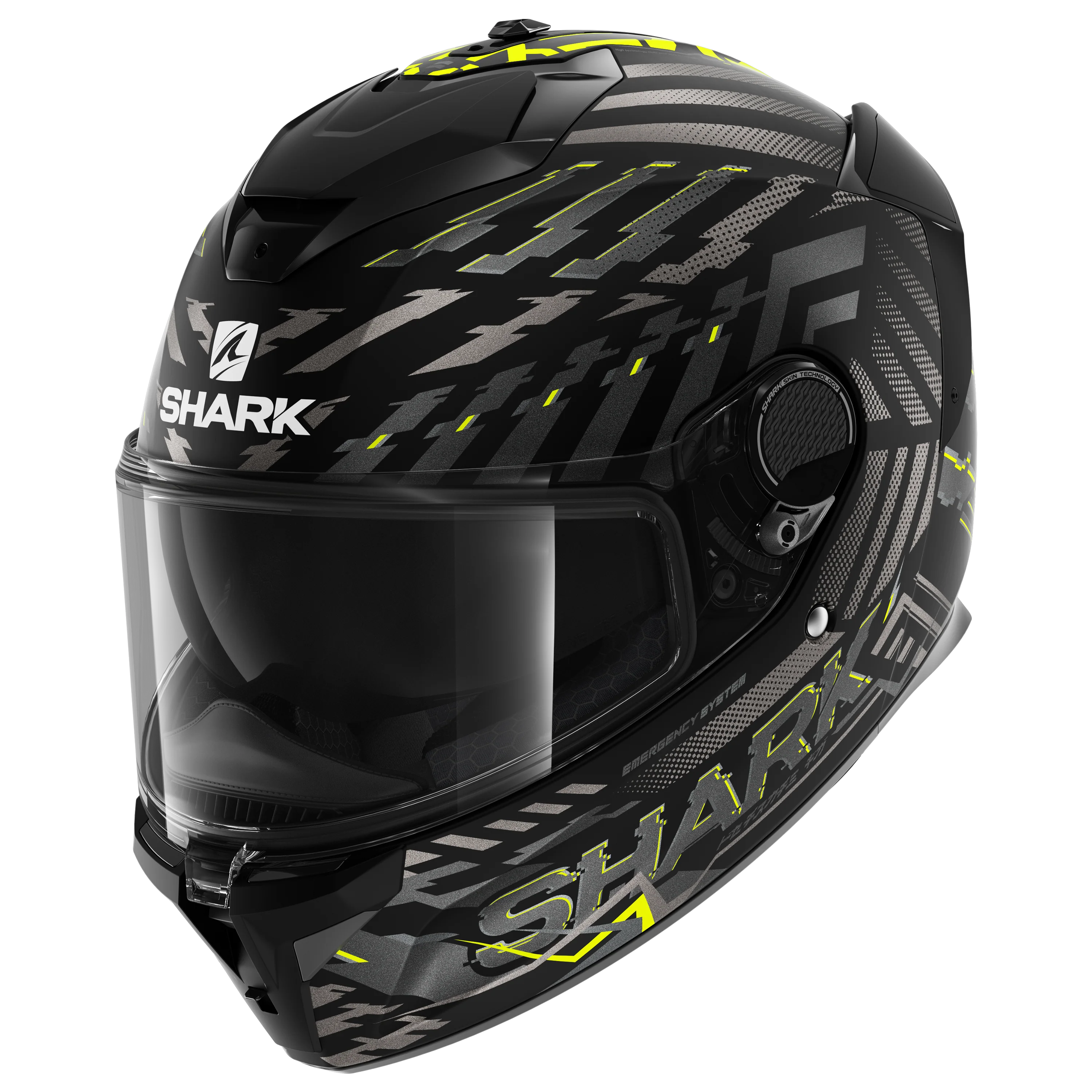 SPARTAN GT BCL. MICR. E-Brake Matte Matte Black Yellow Anthracite